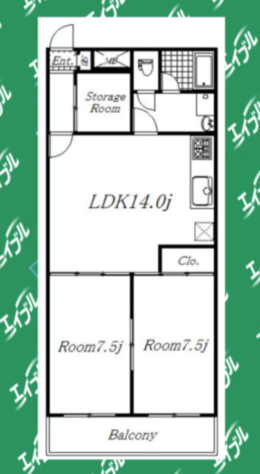 間取図 パークサイドメゾン伏見