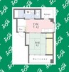 美和ビル 1DKの間取り