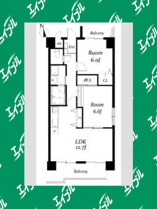 間取り図 パラシオン車道東館