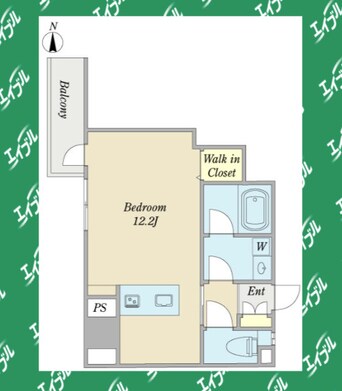 間取図 東海道本線/金山駅 徒歩6分 4階 築17年
