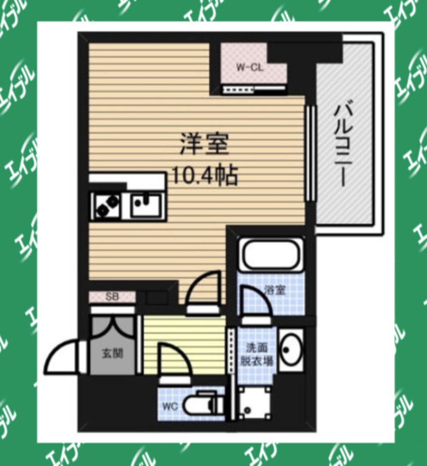 間取図 名古屋市営地下鉄東山線/新栄町駅 徒歩10分 2階 築8年
