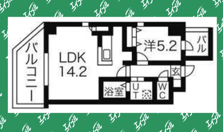 間取り図 名古屋市営地下鉄鶴舞線/丸の内駅 徒歩5分 2階 築19年