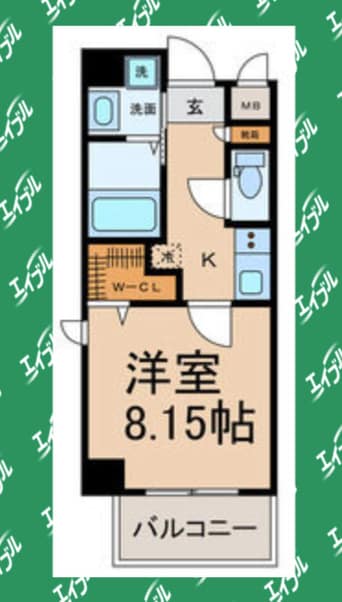 間取図 名古屋市営地下鉄東山線/新栄町駅 徒歩9分 2階 築8年