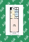 クレスト名駅西 1Kの間取り
