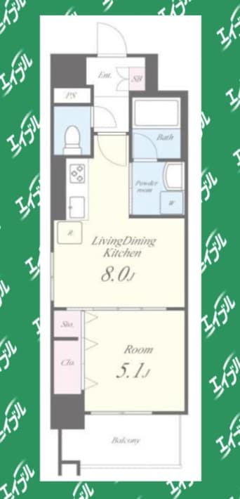 間取図 パークゲート栄白川