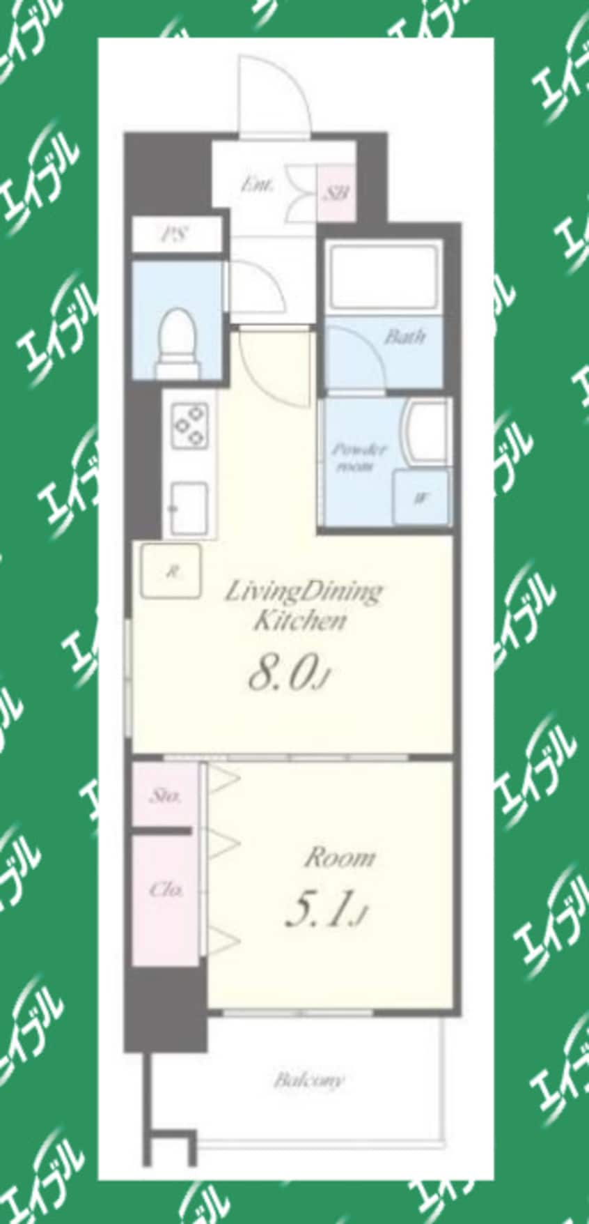 間取図 パークゲート栄白川