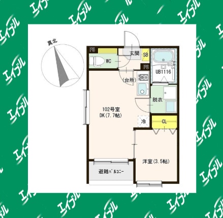 間取り図 プランドール烏森