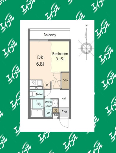 間取り図 AXIA八熊