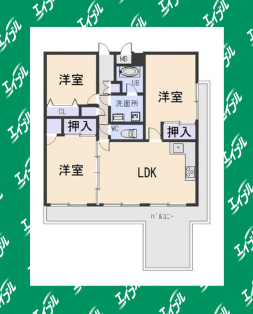 間取図 アメニティ・コーワ