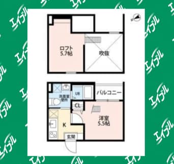 間取図 リヴェール鶴里