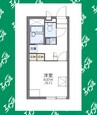 レオパレス山信 1Kの間取り