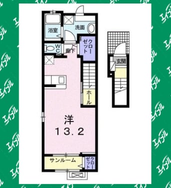 間取図 コンバーレ　アイヅマⅢ