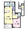 Ｅ　ＳＴＡＧＥ　Ⅲ 1LDKの間取り