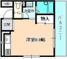 シェルコート則武 1Rの間取り