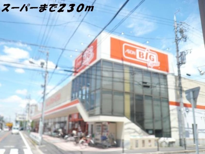 ビッグまで230m Ｍｏｏｎ　Ｐａｔｉｏ