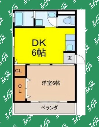 間取図 名古屋市営地下鉄桜通線/桜山駅 徒歩2分 4階 築56年