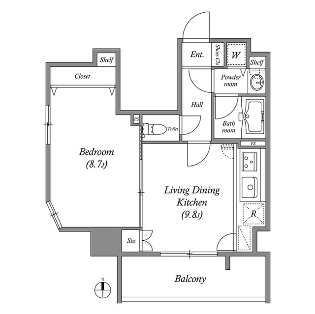 間取り図 Gramercy Shiromi-dori