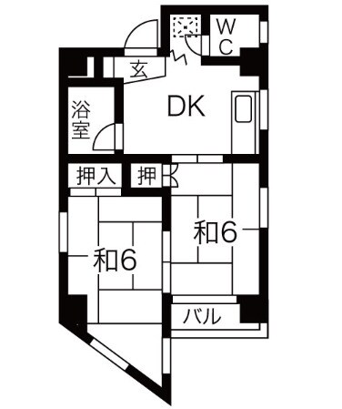 間取り図 名古屋市営地下鉄東山線/千種駅 徒歩4分 4階 築40年