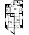 名古屋市営地下鉄東山線/千種駅 徒歩4分 4階 築40年 2DKの間取り