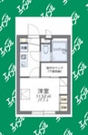 名古屋市営地下鉄名城線/名古屋城駅 徒歩12分 3階 築20年 1Kの間取り