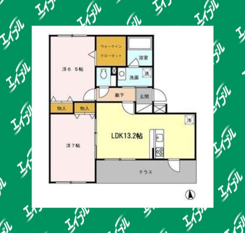 間取り図 名古屋市営地下鉄名港線/日比野駅 徒歩18分 1階 築20年