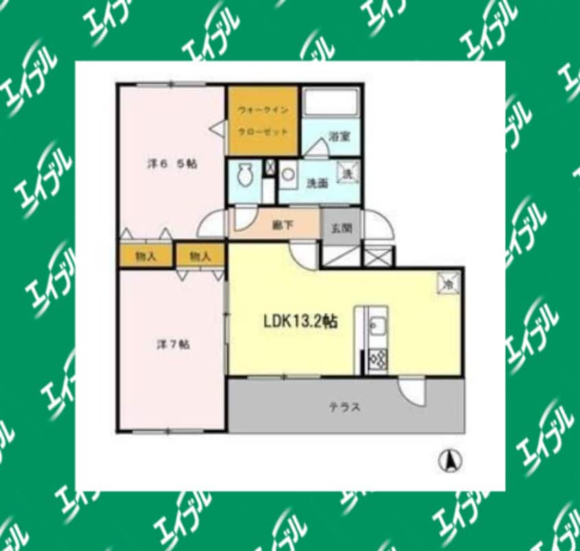間取図 名古屋市営地下鉄名港線/日比野駅 徒歩18分 1階 築20年