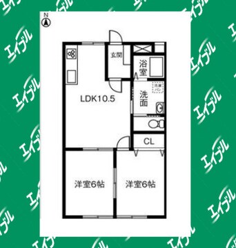 間取図 ハイツカトレア