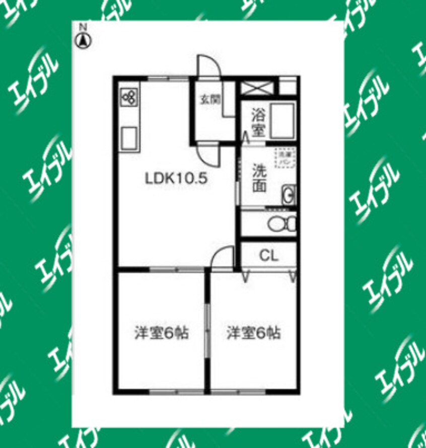 間取図 ハイツカトレア