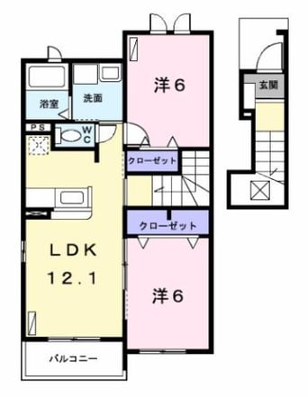 間取図 Ｐｉｓｏ　小本