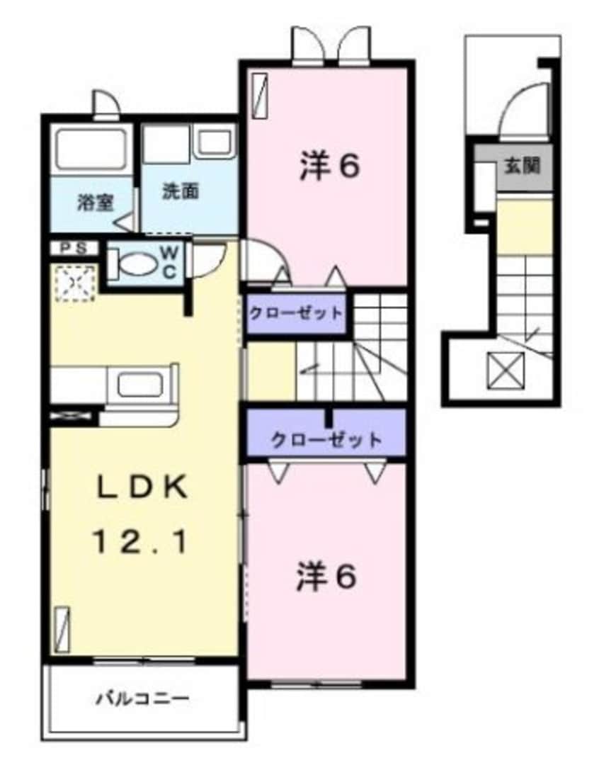 間取図 Ｐｉｓｏ　小本