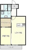名古屋市営地下鉄東山線/本陣駅 徒歩9分 4階 築37年 1LDKの間取り