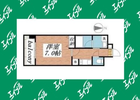 間取り図 名古屋市営地下鉄東山線/亀島駅 徒歩8分 7階 築22年