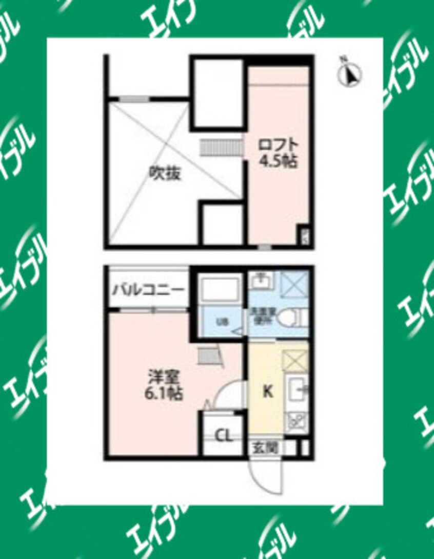 間取図 名古屋市営地下鉄鶴舞線/庄内緑地公園駅 徒歩7分 1階 築8年