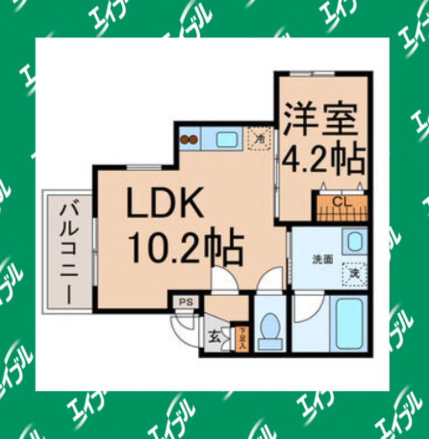 間取図 名古屋市営地下鉄桜通線/太閤通駅 徒歩6分 2階 築13年