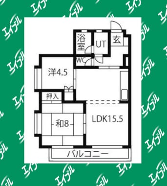 間取図 名古屋市営地下鉄東山線/東山公園駅 徒歩9分 2階 築36年