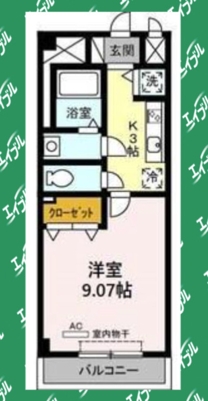 間取図 名古屋市営地下鉄東山線/新栄町駅 徒歩6分 6階 築18年