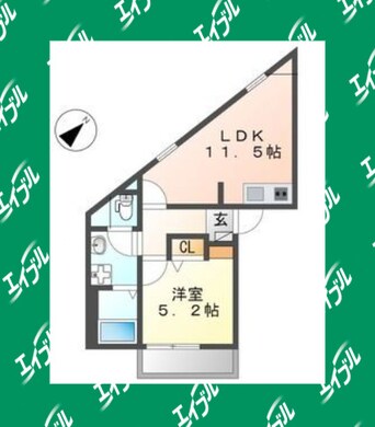 間取図 名古屋市営地下鉄上飯田線/上飯田駅 徒歩6分 1階 築3年