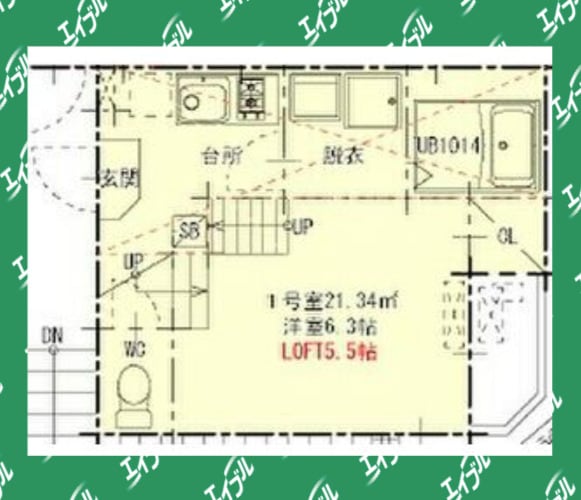 間取り図 名古屋市営地下鉄東山線/新栄町駅 徒歩10分 2階 築8年
