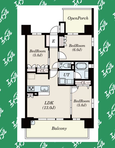 間取り図 名古屋市営地下鉄名城線/金山駅 徒歩9分 5階 築1年