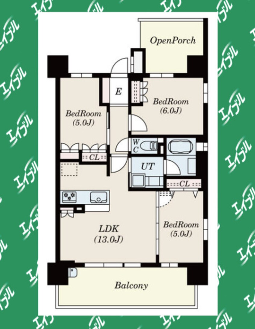 間取図 名古屋市営地下鉄名城線/金山駅 徒歩9分 5階 築1年