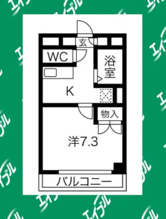 間取図 名古屋市営地下鉄鶴舞線/浅間町駅 徒歩12分 3階 築27年