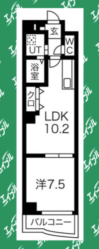 間取図 名古屋市営地下鉄東山線/新栄町駅 徒歩12分 9階 築20年