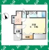 オ　ソレイユ呼続 1Kの間取り