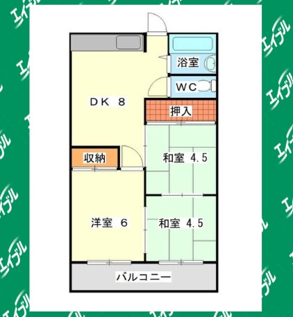 間取り図 コーポウェル館