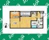 名鉄常滑線・空港線/道徳駅 徒歩2分 1階 築15年 1DKの間取り