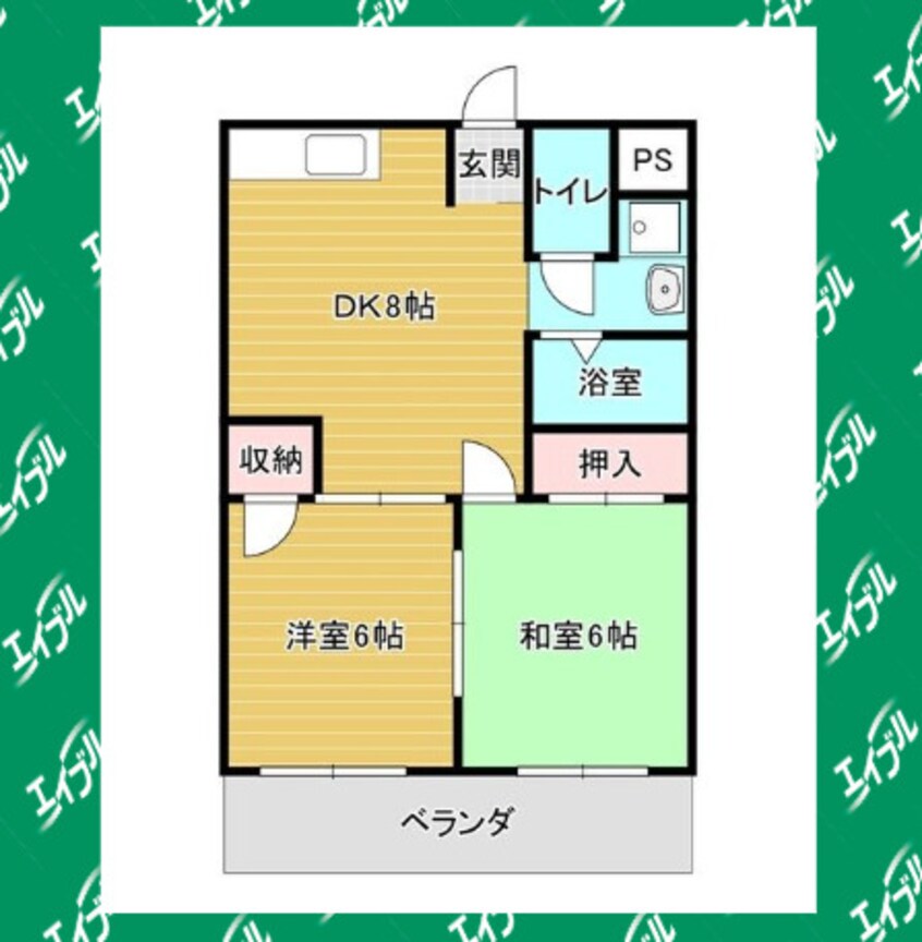 間取図 名鉄名古屋本線/本星崎駅 徒歩15分 3階 築46年