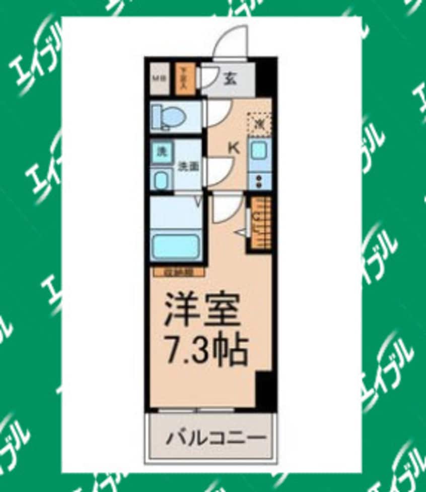 間取図 名鉄常滑線・空港線/新日鉄前駅 徒歩5分 7階 築16年