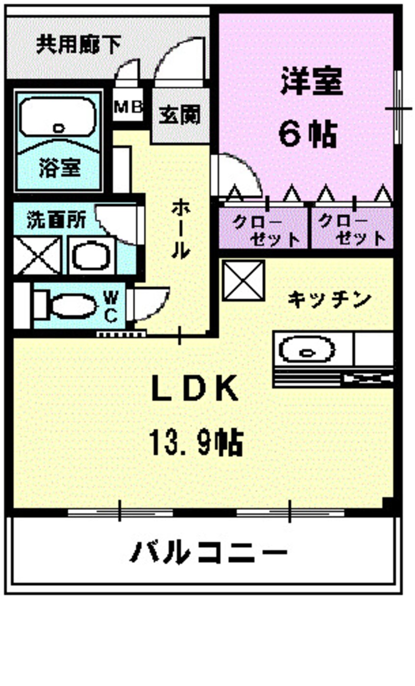 間取図 ル・キャステル