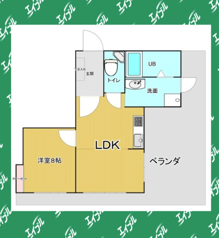 間取図 名古屋市営地下鉄鶴舞線/鶴舞駅 徒歩9分 7階 築45年