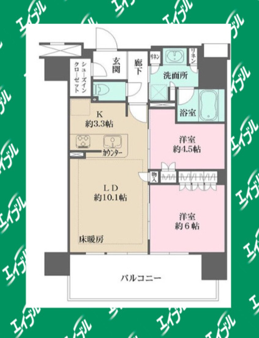間取図 リニアゲートタワー名古屋